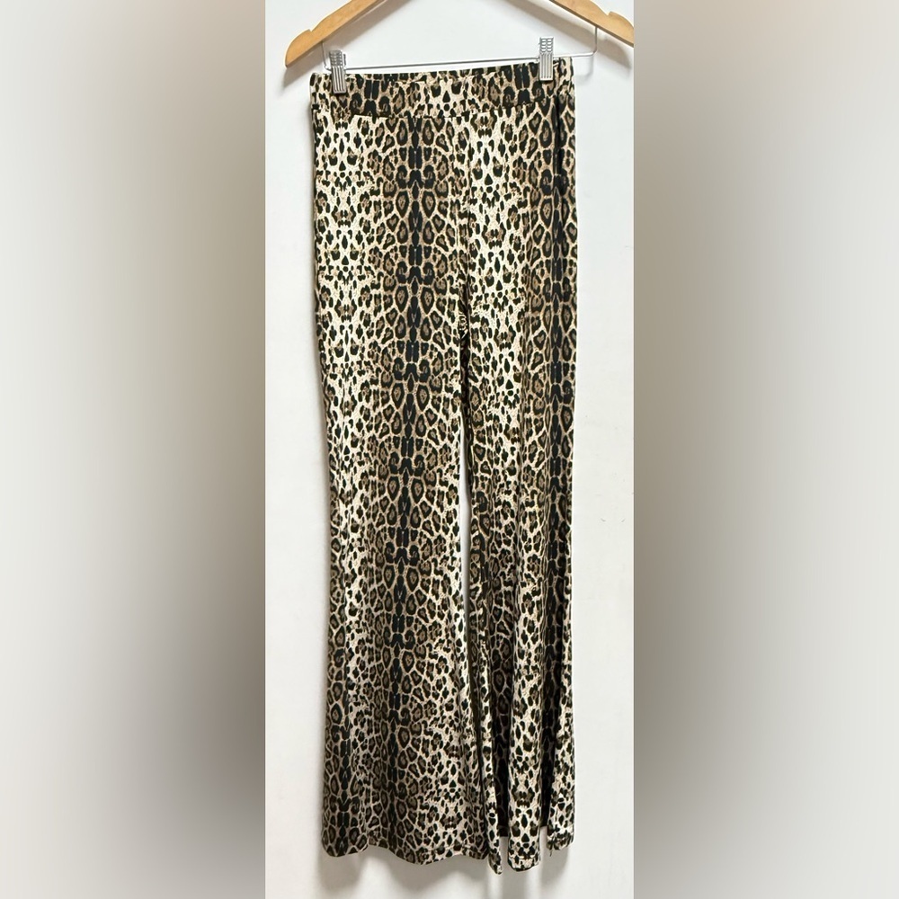 Rehab Animal Print Wide-Leg Pants Size M - Picture 2 of 8